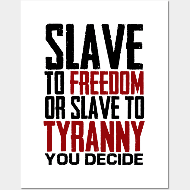SLAVE to FREEDOM white Wall Art by REDEEM the RUINS